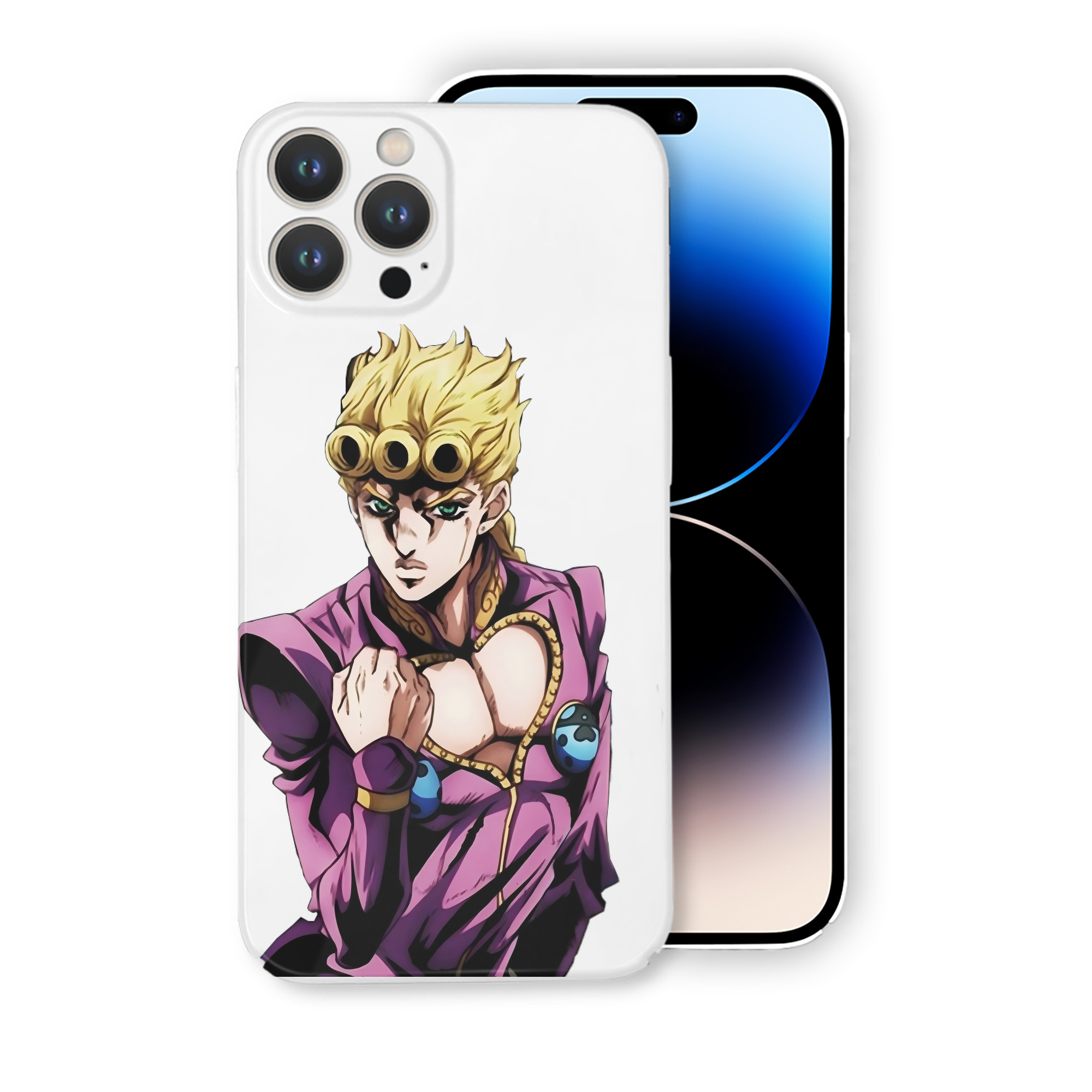 （画像用） ジョジョの奇妙な冒険 ジョルノ?ジョバァーナ JoJo's Bizarre Adventure Giorno Giovanna 【iPhone 14シリーズ対応】ハードケース